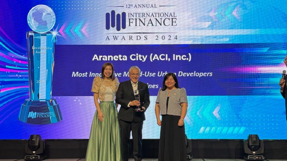 Araneta City wins International Finance Award's 2024 Most Innovative Mixed-Use Urban Developer in PH